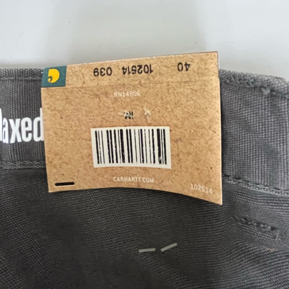 Carhartt Men's Rugged Flex Relaxed Fit Canvas Work Short, Gravel - 102514-039 - Picture 4 of 5